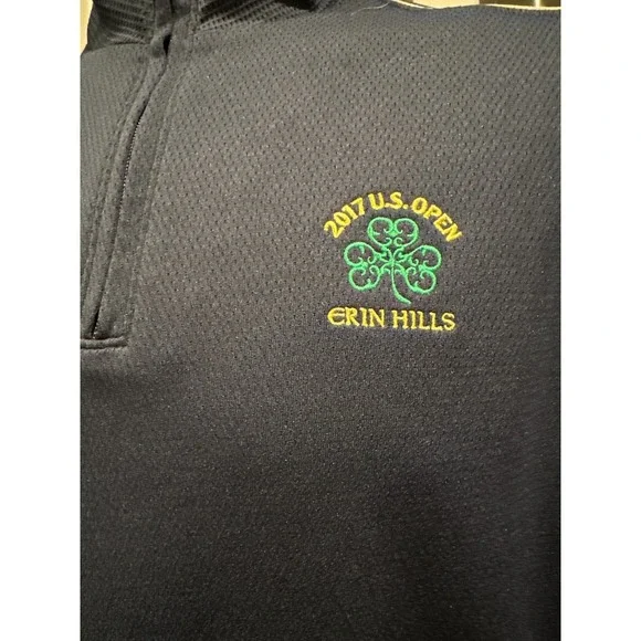 !! SOLD !! US Open Erin Hills 2017 Navy Cutter & Buck Golf Pullover Men's L - Picture 7 of 9